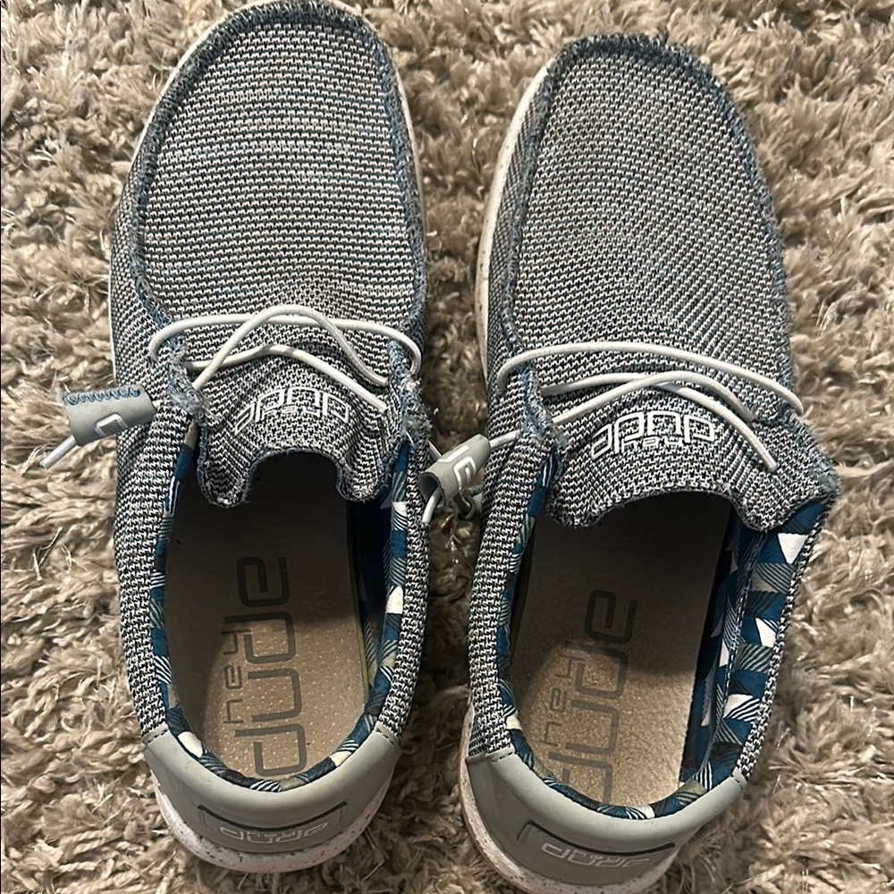 Hey Dude Mens Blue Sneakers